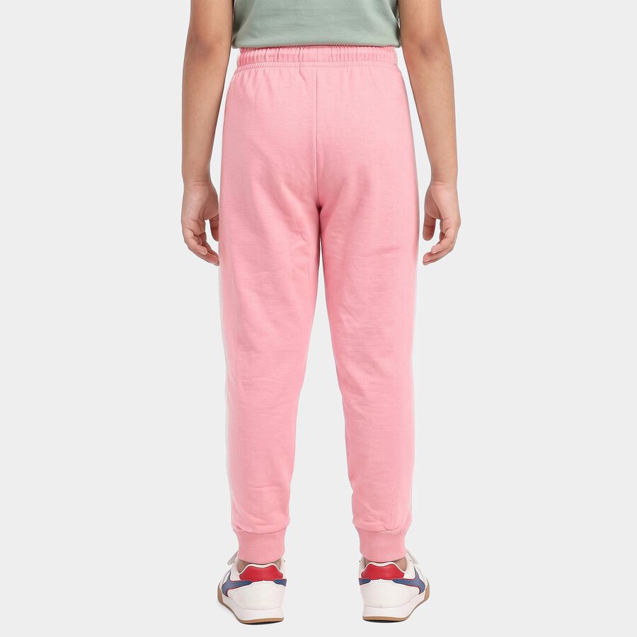 Girls Pink Jogger Fit Ombre Printed Winter Pyjama, गुलाबी, large