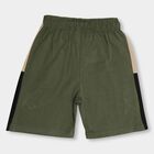 Boys' Olive Green Cross Pocket Cut And Sew Bermuda Shorts, Olive, small image number null