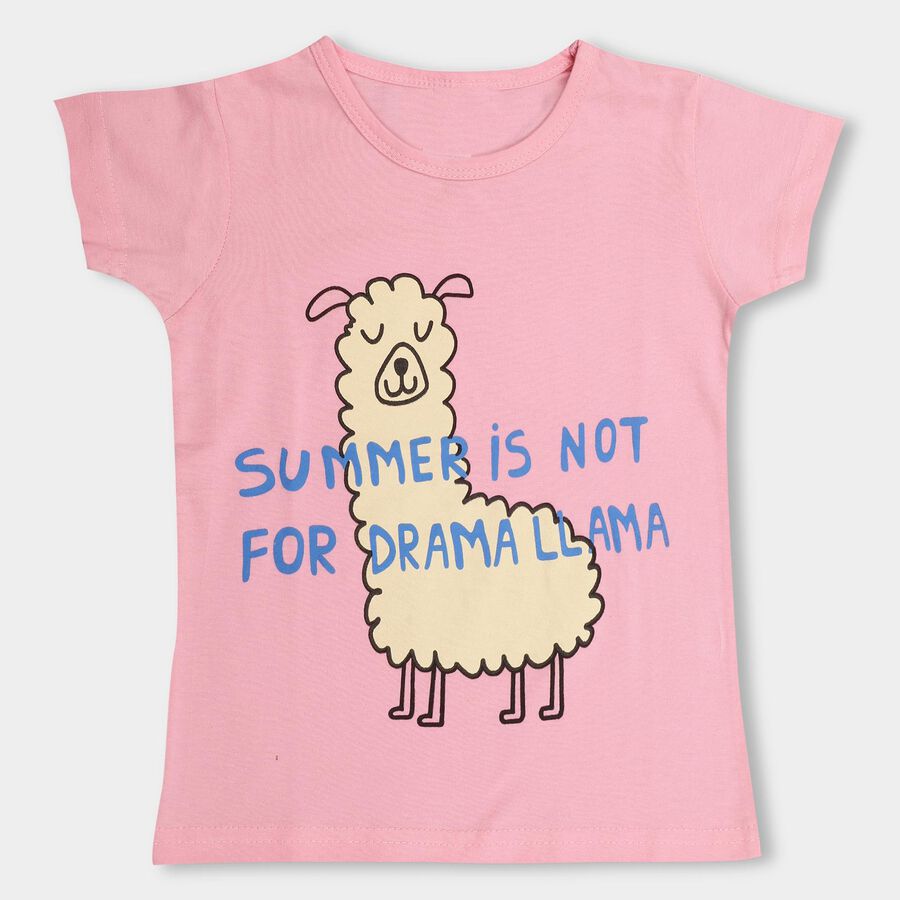 Girls' T-Shirt, Pink, large image number null