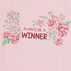 Girls Light Pink Cotton Round Neck Casual T-Shirt, हल्का गुलाबी, small image number null