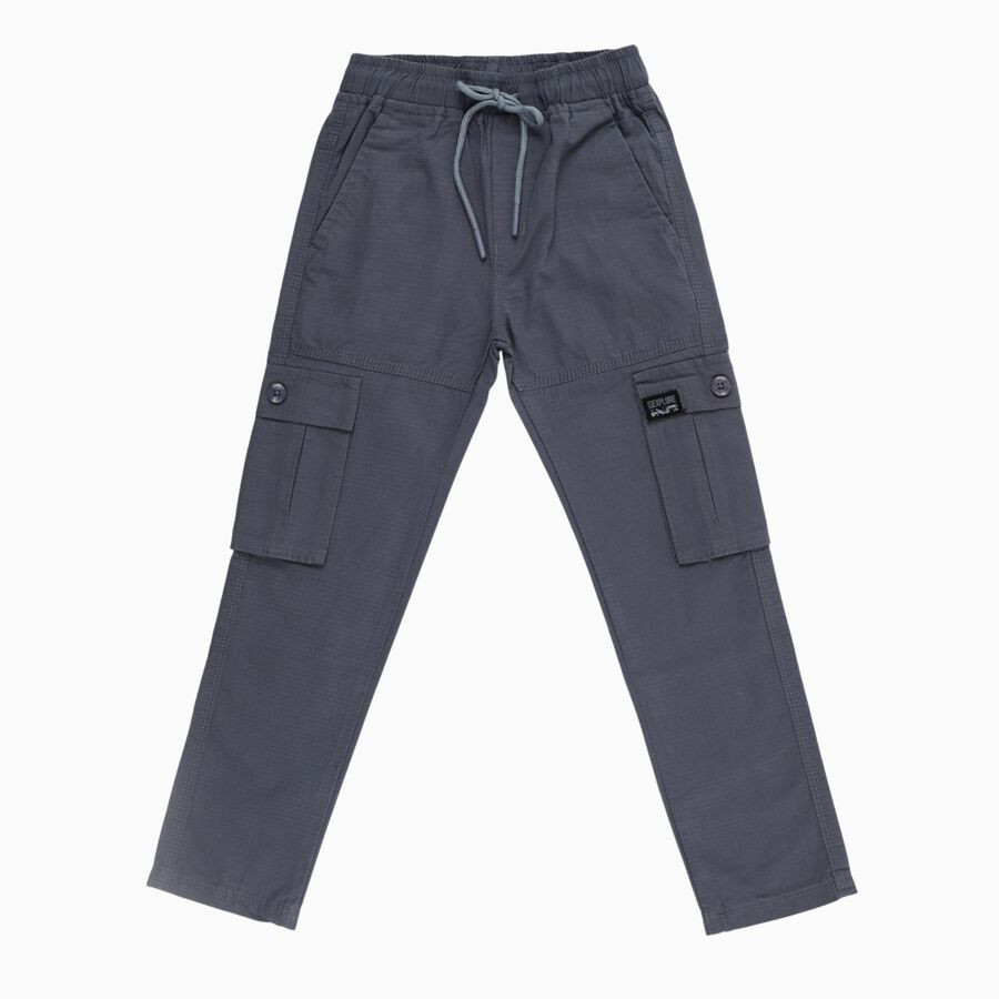 Boys' Trouser, Mid Blue, large image number null