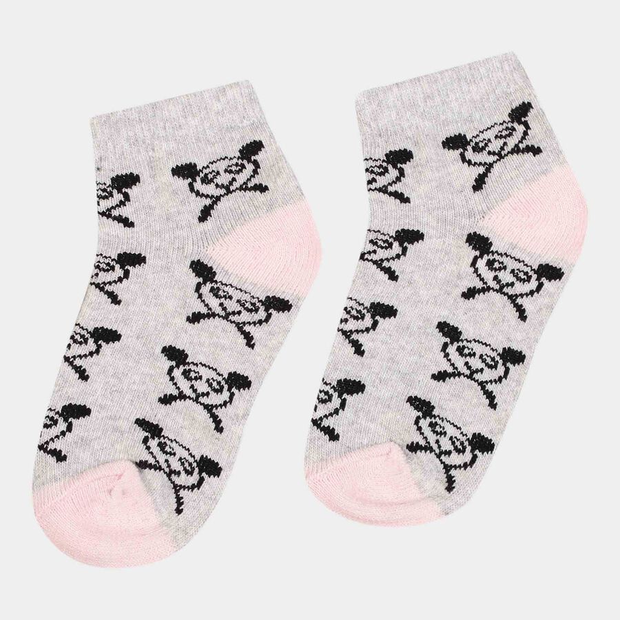 Girls Jacquard Socks, Peach, large image number null