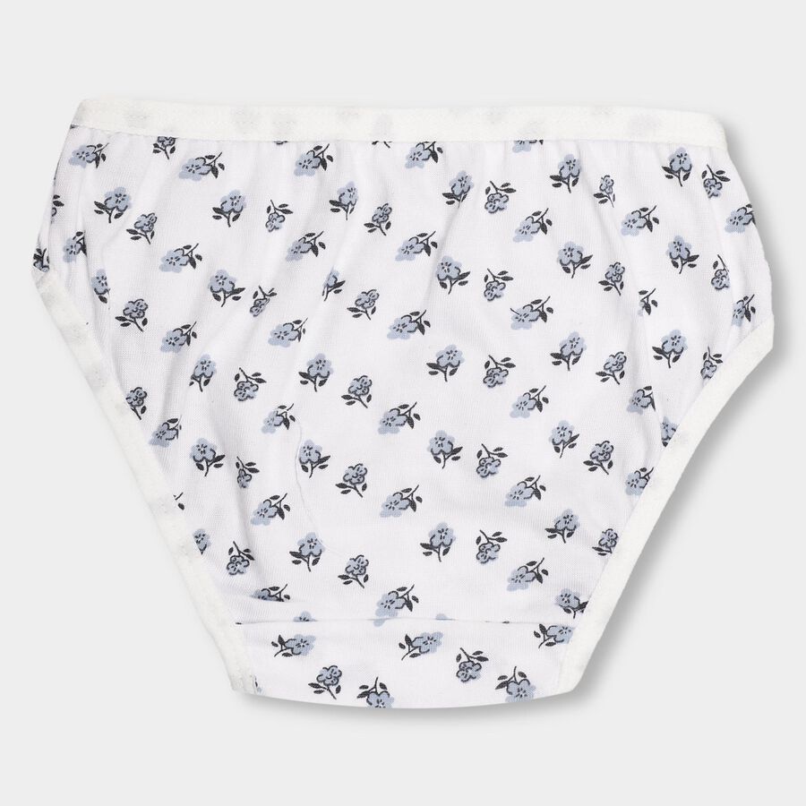 Girls' 100% Cotton V-Cut Panty , Navy Blue, large image number null