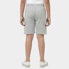 Boys' Light Grey Classic Fit Bermuda Shorts, Melange Light Grey, small