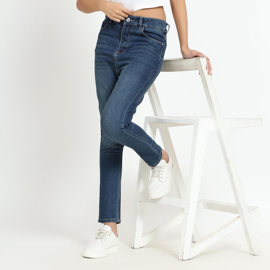 Ladies' Jeans, Dark Blue, large image number null