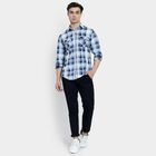 Men's 100% Cotton Casual Shirt , Light Blue, small image number null