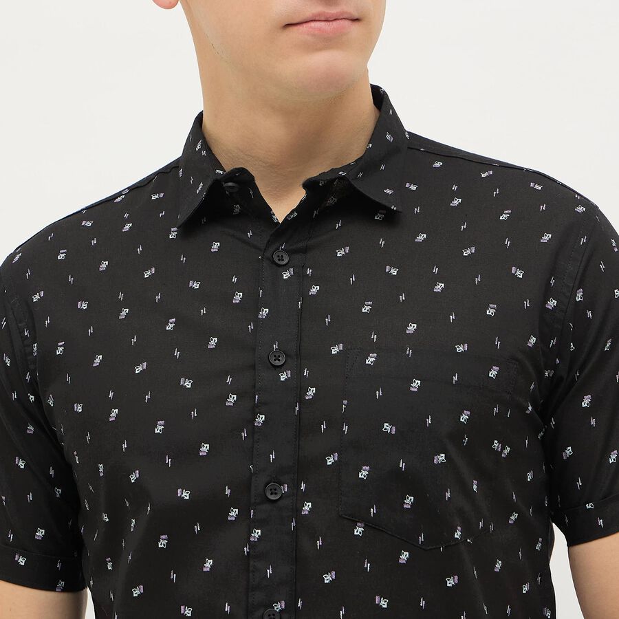 Men's Casual Shirt, काला, large image number null