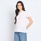 Ladies' 100% Cotton Polo T-Shirt, White, small