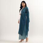 Ladies' Dupatta, Teal Blue, small image number null