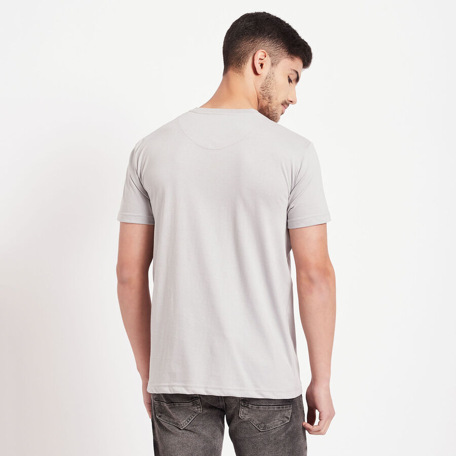 Stripes Henley T-Shirt, Light Grey, large image number null