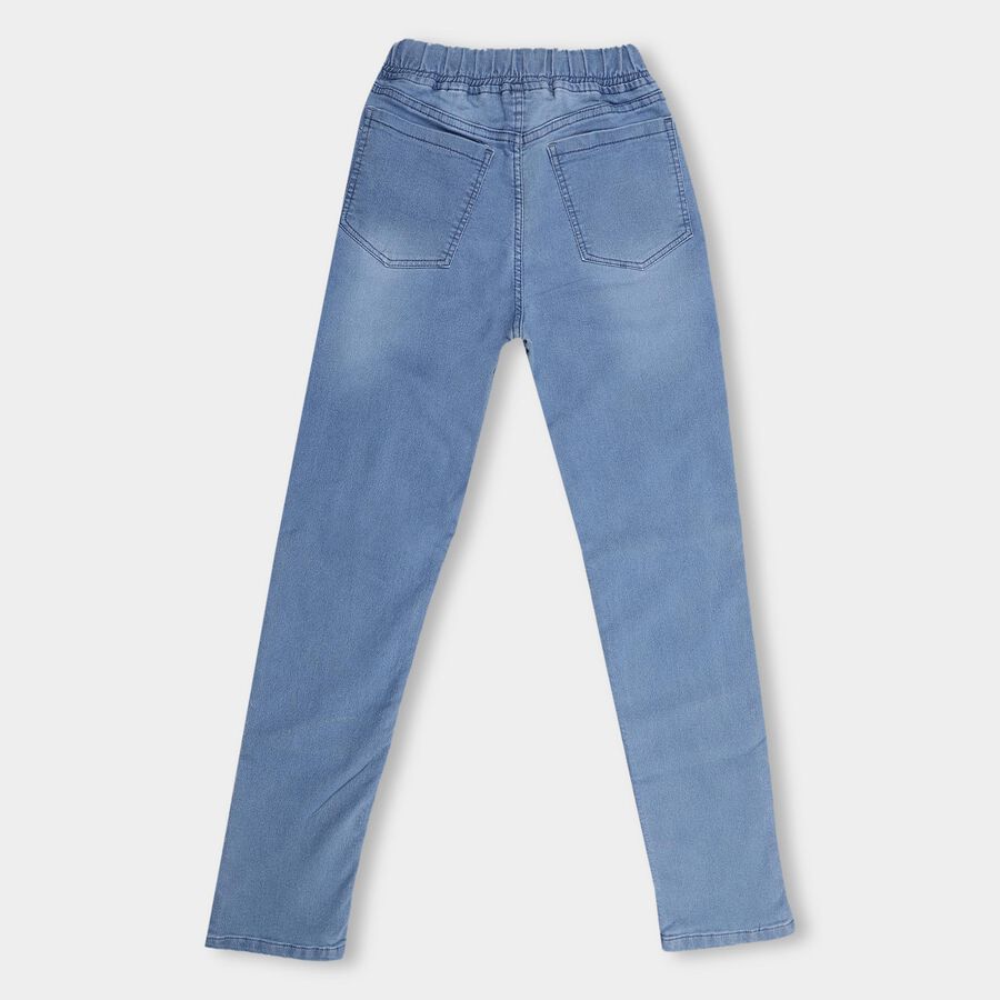 Girls' Light Blue Slim Fit Basic Jeans, Light Blue, large image number null
