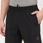 Men's Black Regular Fit Sports Shorts, काला, small
