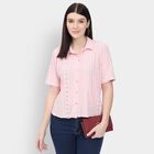 Ladies' Shirt, हल्का गुलाबी, small