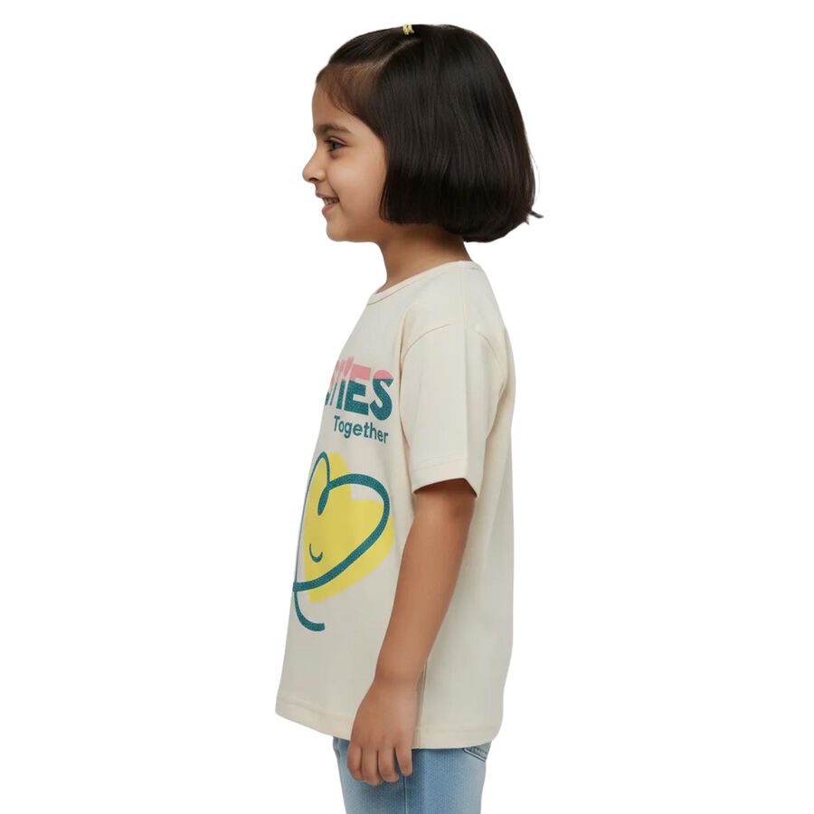 Girls' T-Shirt, Beige, large image number null