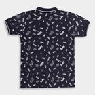 Boys' 100% Cotton Half Sleeves T-Shirt , Navy Blue, small image number null