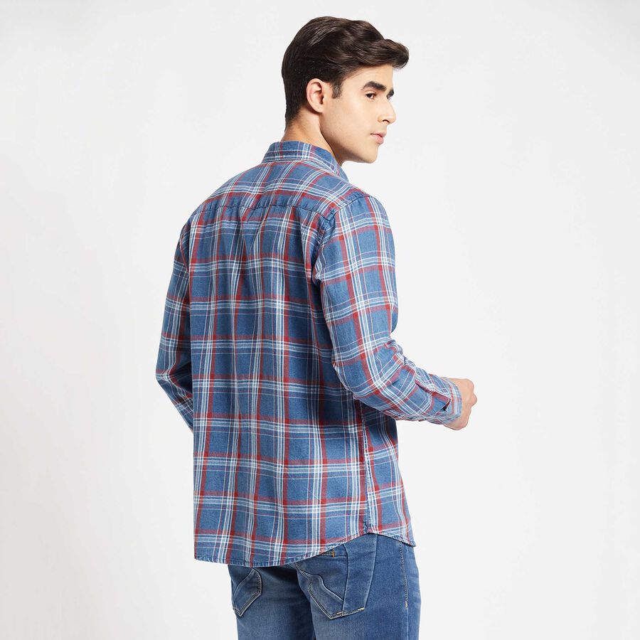Cotton Checks Casual Shirt, Red, large image number null