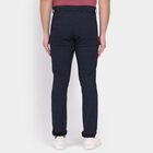 Men's Slim Fit Casual Trousers , नेवी ब्लू, small image number null