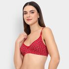 Ladies' 100% Cotton Bra , लाल, small image number null