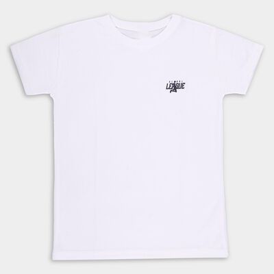 Boys Bright Snow White Crew Neck Casual T-Shirt