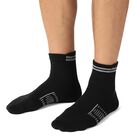 Men's Black and Gray Ankle Length Socks Pack of 3, नेवी ब्लू, small