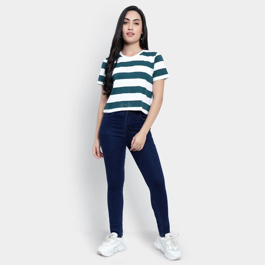 Round Neck T-Shirt, ओलिव, large image number null
