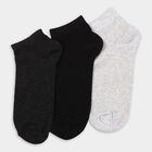 Men's Socks (Pack of 3), Charcoal, small