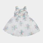 Girls' Off White Frock, ऑफ व्हाइट, small