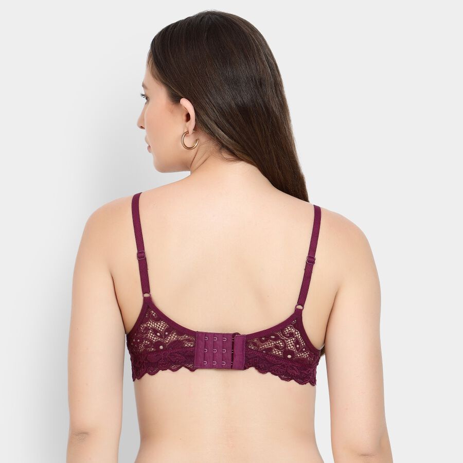 Ladies' Padded Bra, Wine, large image number null