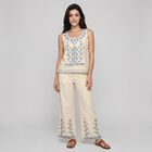 Women's Off White Embroidered Co-ord Set, ऑफ व्हाइट, small