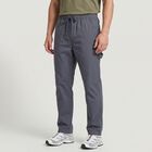 Men's Mid Blue Slim Fit Cargo Trousers, मध्यम नीला, small