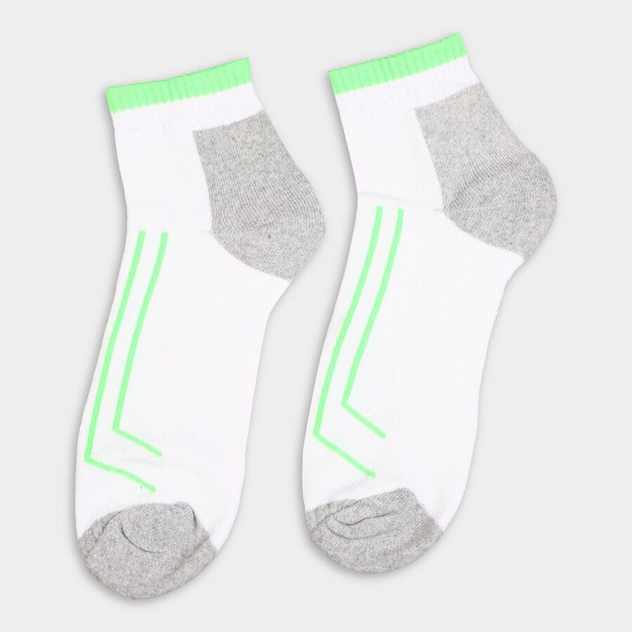 Men's Socks (Pack of 3), White, large image number null