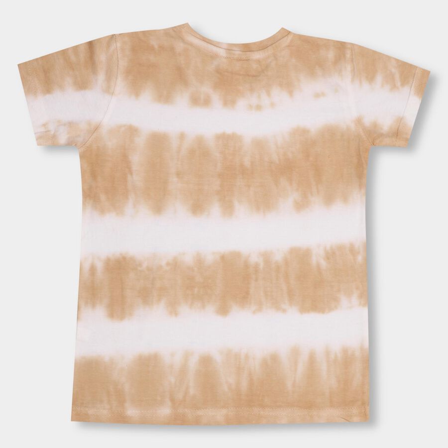 Boys' 100% Cotton Half Sleeves T-Shirt, गहरा पीला, large image number null