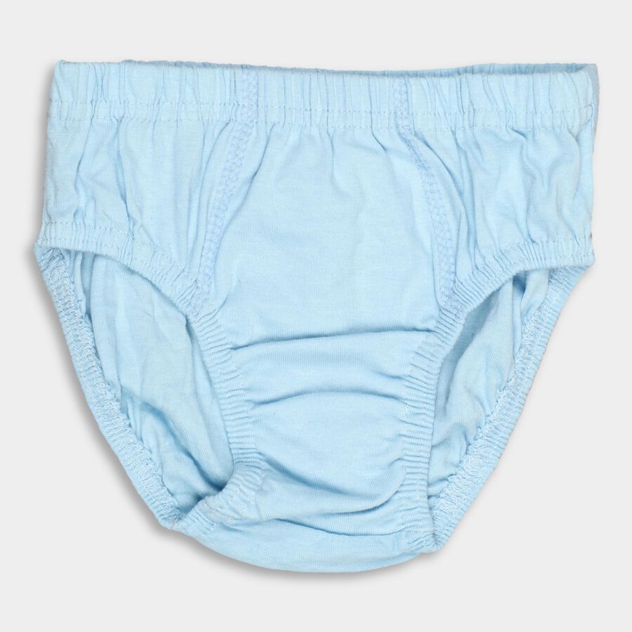 Boys' 100% Cotton Briefs, Mid Blue, large image number null