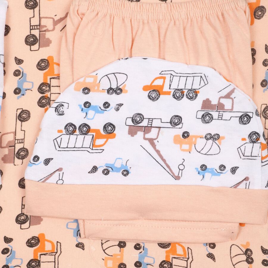 Infants' 100% Cotton Gift Set, Peach, large image number null