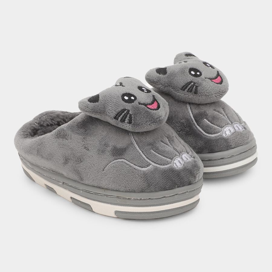 Kids' Winter Slipper, Grey, large image number null
