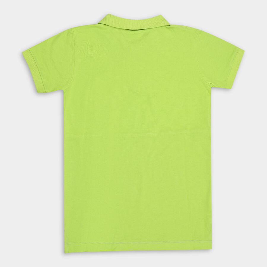 Boys' 100% Cotton Half Sleeves T-Shirt , हल्का हरा, large image number null