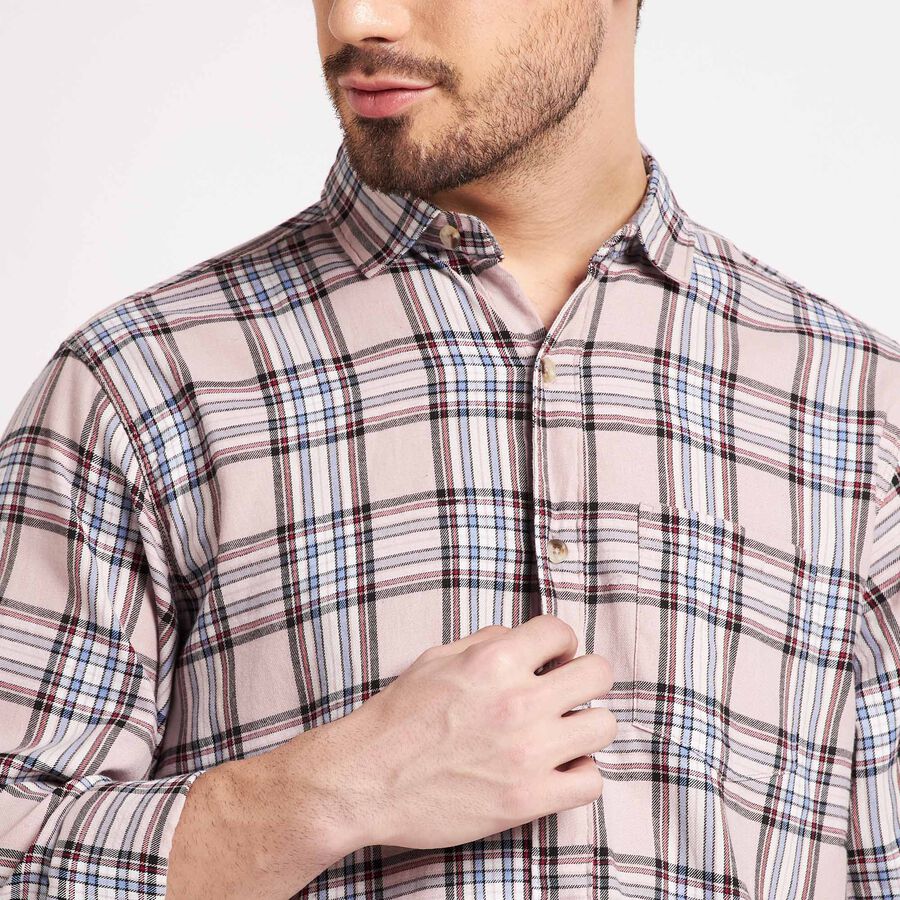 Checks Casual Shirt, Pink, large image number null