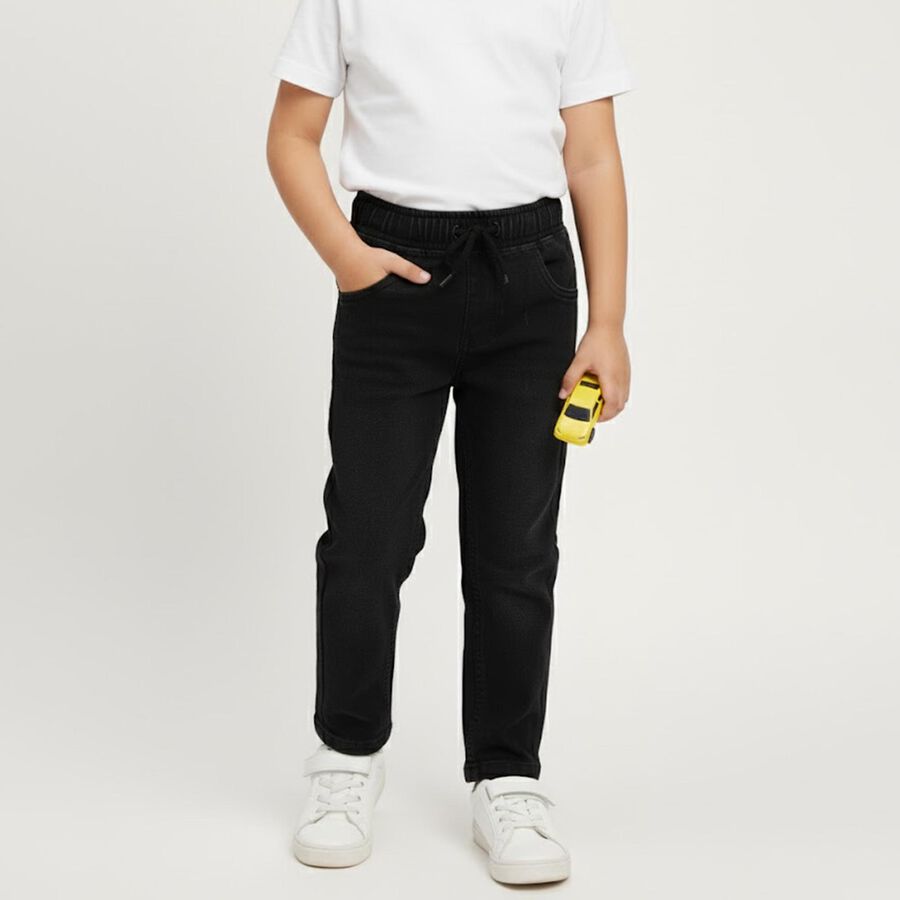 Boys' Jeans, काला, large image number null