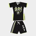 Boys Cotton Baba Suit, Black, small image number null