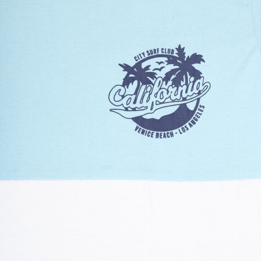 Boys' Cotton T-Shirt, Light Blue, large image number null