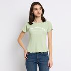 Ladies' Round Neck T-Shirt, Light Green, small image number null