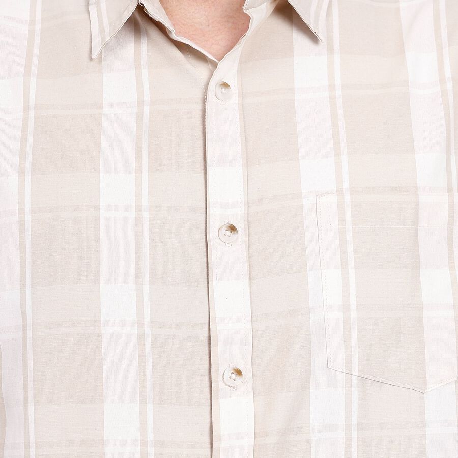 Men's Casual Shirt, Beige, large image number null