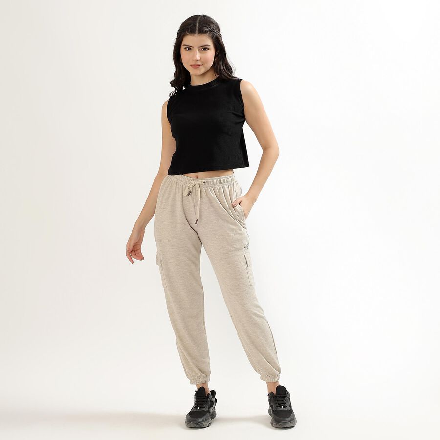 Ladies' Jogger Track Pants , Beige, large image number null