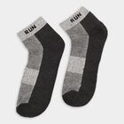 Men's Socks (Pack of 3), गहरा ग्रे, small