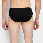 Men's 100% Cotton Briefs, Black, small
