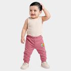 Infants Pink Jogger Graphic Printed Pyjama, Light Pink, small