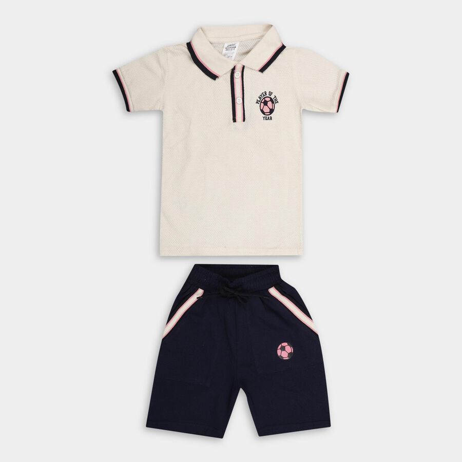 Boys' Knit Baba Suit , Off White, large image number null