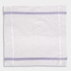 Men's White Cotton Striped Handkerchief Pack, White, small