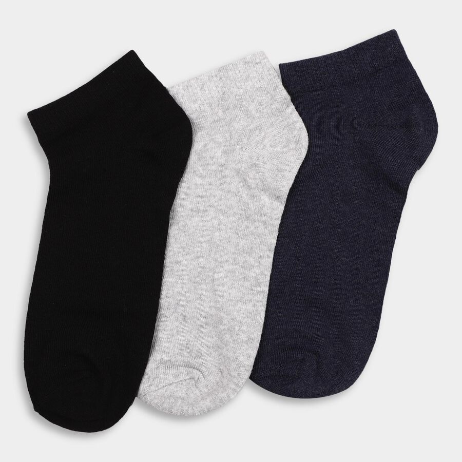 Men's Socks (Pack of 3), Navy Blue, large
