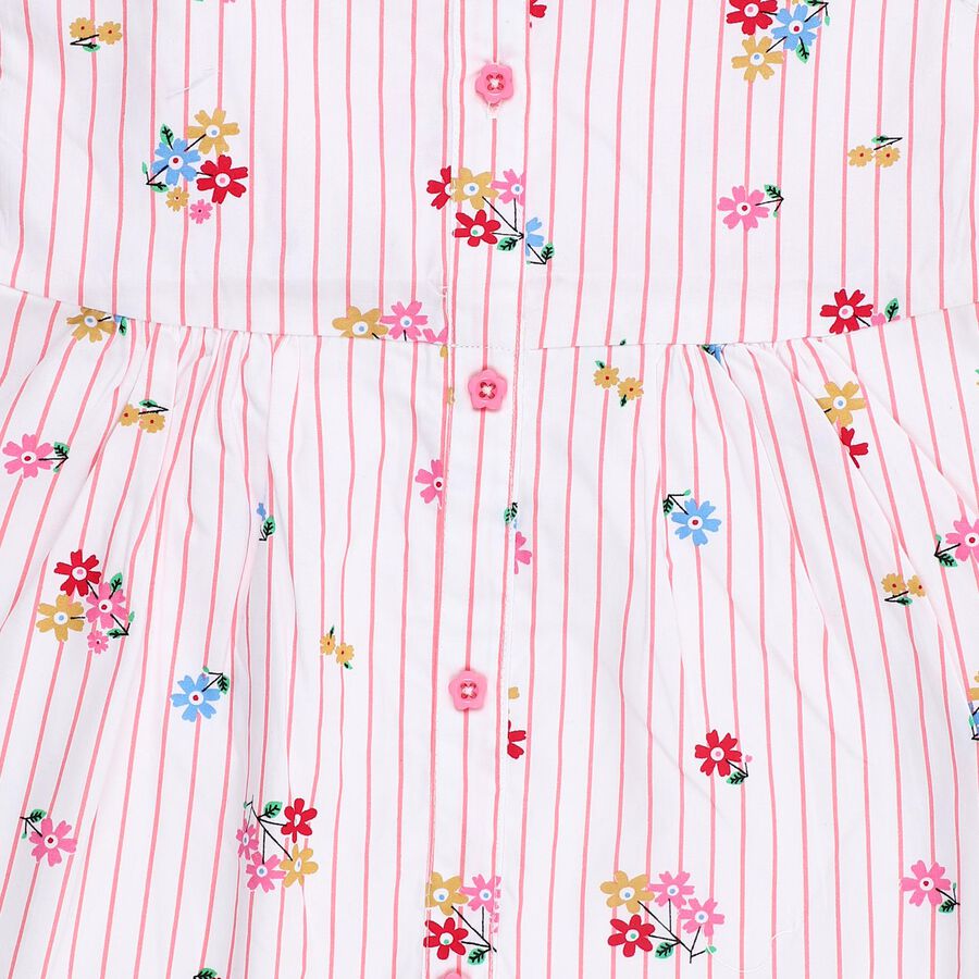 Girls' Frock, हल्का गुलाबी, large image number null